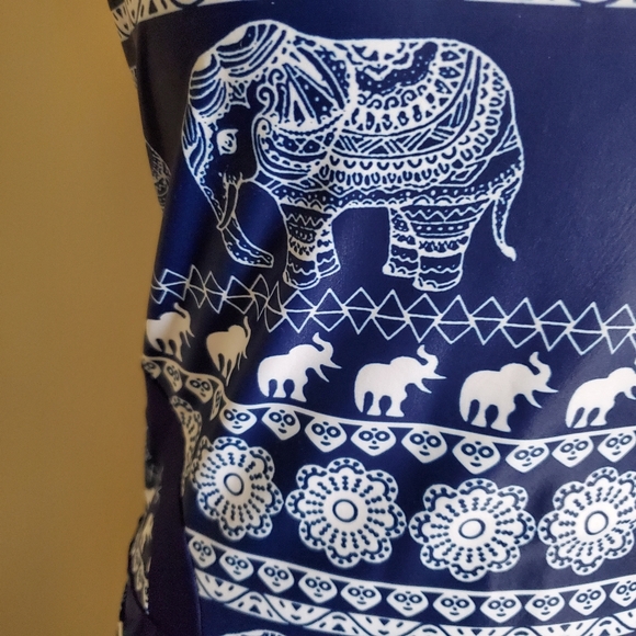 Swim Dress - Blue Elephants - Picture 7 of 7